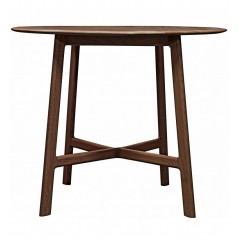 GA Madrid Round Dining Table Walnut